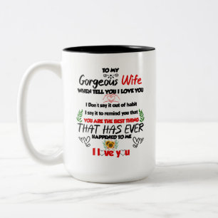 Manchmal vergisst du, dass du großartig bist. ALSO Zweifarbige Tasse