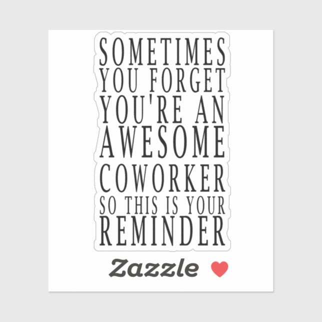 Manchmal vergisst man, dass man ein Phantastischer Aufkleber (Blatt)