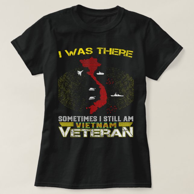 MANCHMAL WAR ICH NOCH AM VIETNAM VETERAN T-Shirt (Design vorne)