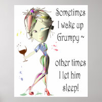 Manchmal weckte ich ein gruseliges, lustiges Poste