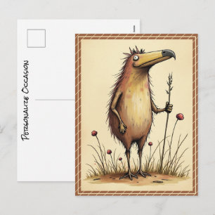 Manchmal weiß man nicht, wo man letztendlich lande feiertagspostkarte