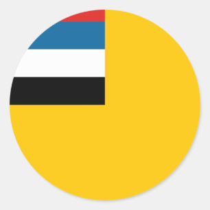 Manchukuo Runder Aufkleber