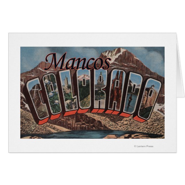 Mancos, Colorado - Große Buchstabenszenen (Vorderseite (Horizontal))