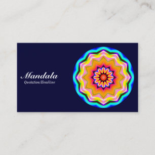 Mandala 01 - Dunkle Marine 000033 Visitenkarte