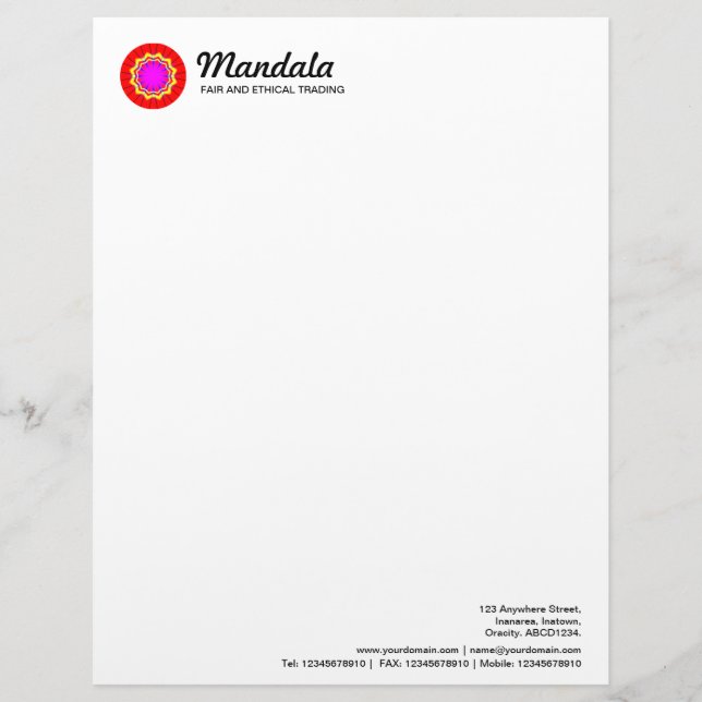 Mandala 020 briefkopf (Vorderseite)