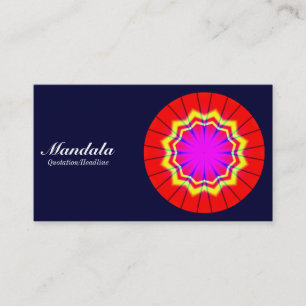Mandala 02 - Dunkle Marine 000033 Visitenkarte