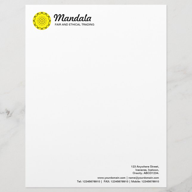 Mandala 038 briefbogen (Vorderseite)