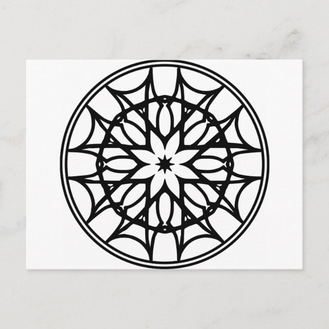 Mandala 11 Träumer Postkarte (Vorderseite)