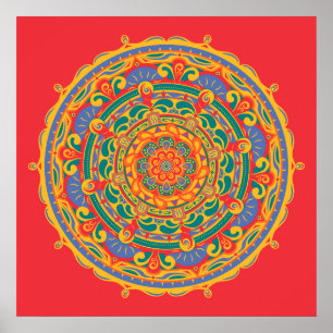 Mandala #6 - Plakat