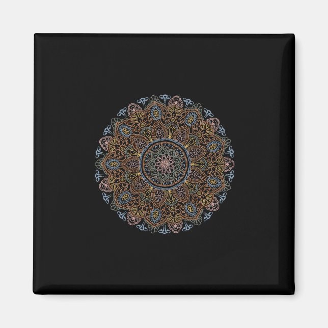 Mandala 8647 Feministin  Magnet (Vorne)