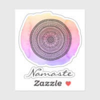 *~* Mandala Abstrakte Wasserfarbe NAMASTE Aufklebe