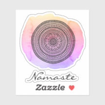 *~* Mandala Abstrakte Wasserfarbe NAMASTE Aufklebe