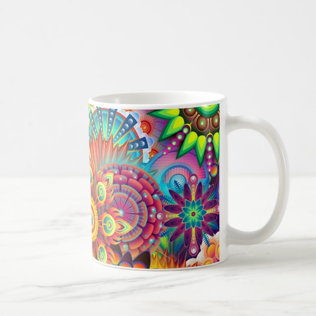 Mandala abstraktes geistiges psychedelisches tasse (Rechts)