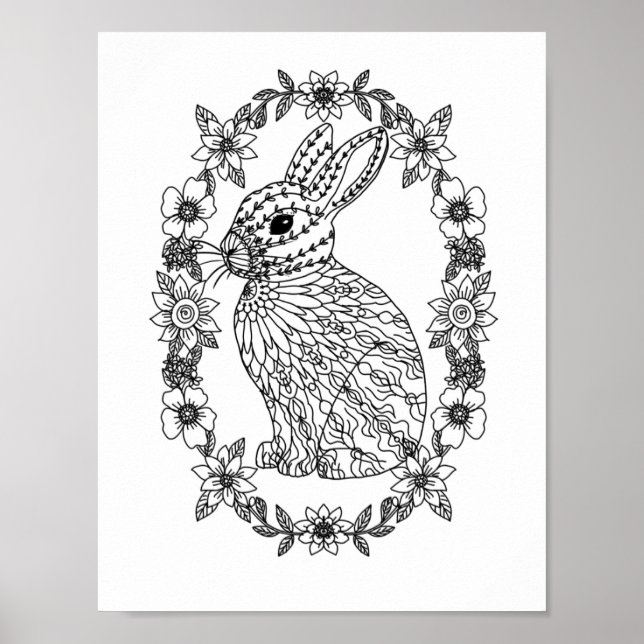 Mandala Adult Farbe der Doodle Farbe Poster (Vorne)