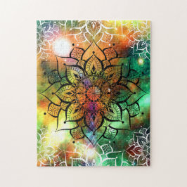 Mandala Aquarellnebel-Yoga-Zen Puzzle