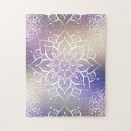 Mandala Aquarellnebel-Yoga-Zen Puzzle