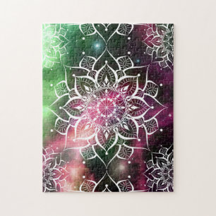 Mandala Aquarellnebel-Yoga-Zen Puzzle