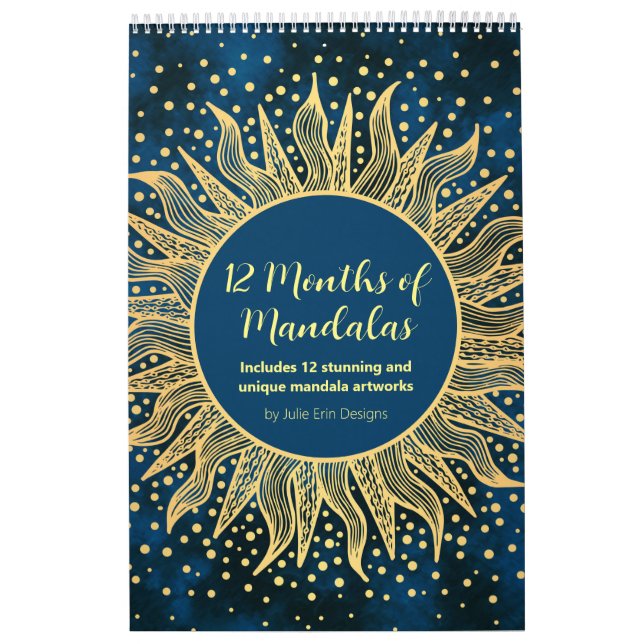 Mandala Art Calendar - 12 Monate Mandalase Kalender (Titelbild)