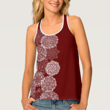 Mandala Art Design Burgundy Rote Elegante Kreise