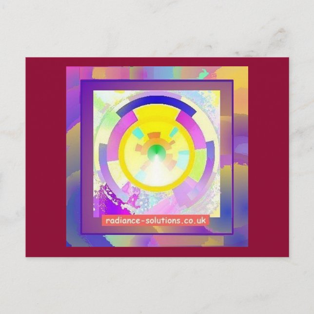 Mandala Art Postcard Postkarte (Vorderseite)