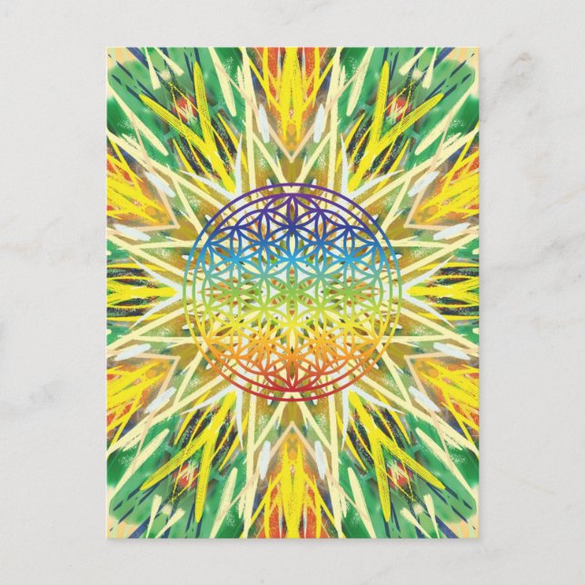 Mandala Art Postkarte (Vorderseite)