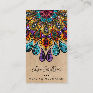Mandala Art Yoga Reiki Medizin Visitenkarte