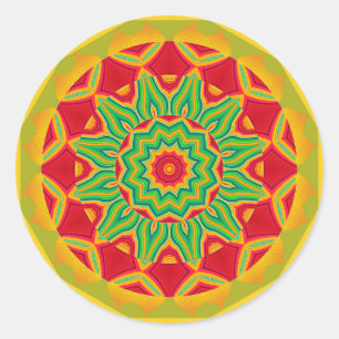 Mandala-Aufkleber Runder Aufkleber