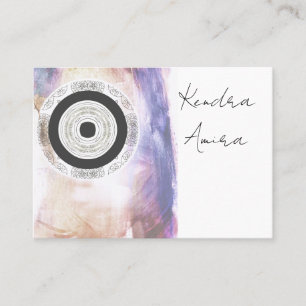 Mandala-Augen-Design Floral Lotus Gold Karte