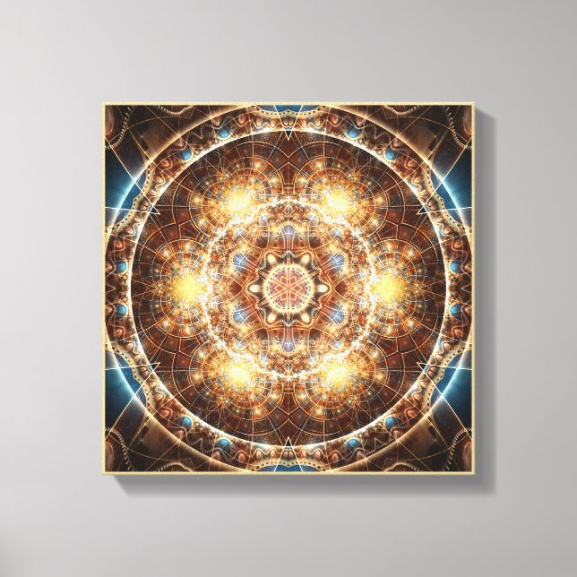 Mandala aus dem Herzen des Wandels 17 Wrapped Canv Leinwanddruck (Vorderseite)