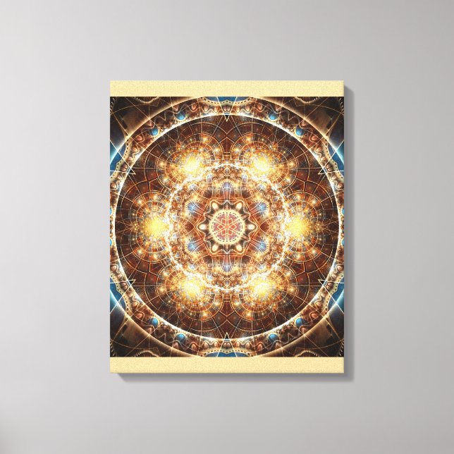 Mandala aus dem Herzen des Wandels 17 Wrapped Canv Leinwanddruck (Vorderseite)