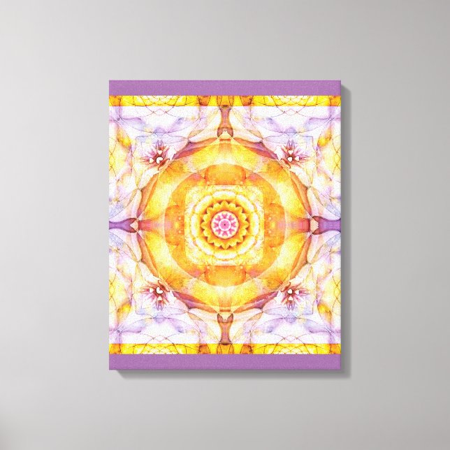 Mandala aus dem Herzen des Wandels 20 gezackte Can Leinwanddruck (Vorderseite)