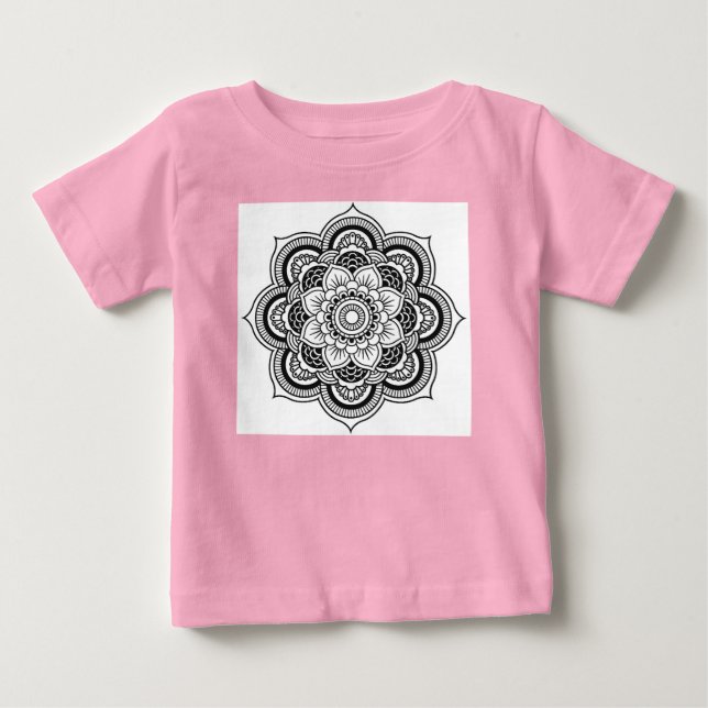Mandala Baby T-shirt (Vorderseite)