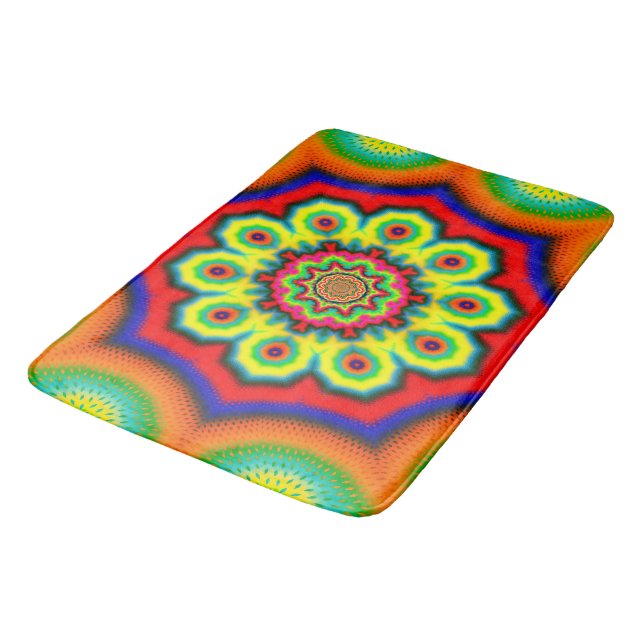 Mandala Badematte (Schrägansicht)