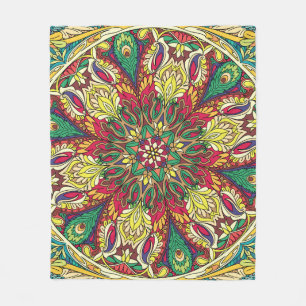 Mandala-Bandana: Vintage nahtloses Design. Fleecedecke