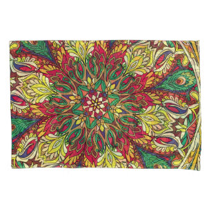 Mandala Bandana: Vintages Nahtloses Design. Kissenbezug