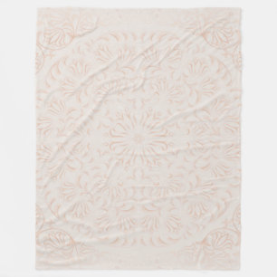 Mandala Baroque Blume Muster Design Fleecedecke