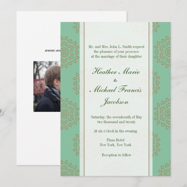 Mandala Beauty Einladung (Vorne/Hinten)