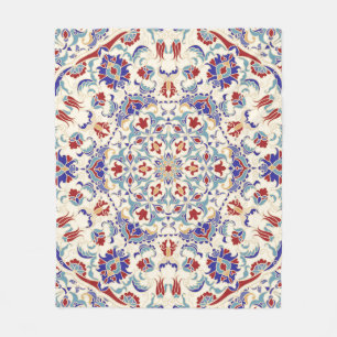 Mandala Beauty: Farbenfrohe Kulturmosaik Fleecedecke
