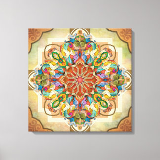 Mandala Birds Leinwanddruck