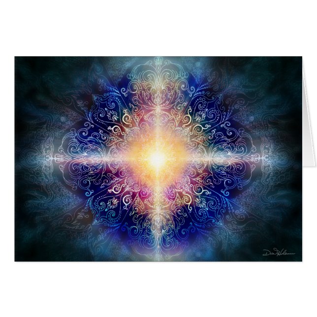 Mandala-Blau 5 (Vorderseite (Horizontal))