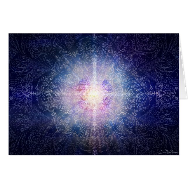 Mandala-blaue Magenta (Vorderseite (Horizontal))