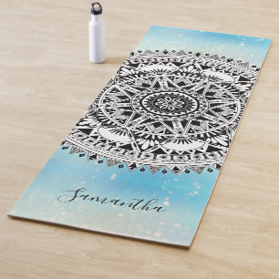 Mandala Blue Personalisiert Yogamatte