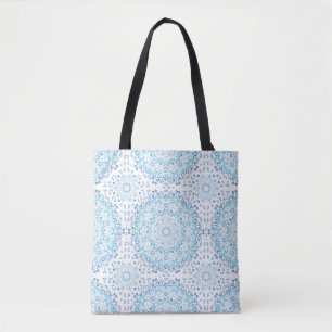 Mandala Blue Tote Bag