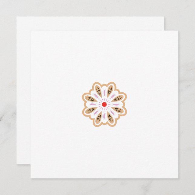 Mandala Blume Art Print | Boho Decor Ankündigung (Vorne/Hinten)