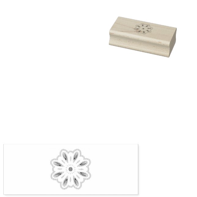 Mandala Blume Art Print | Boho Decor Gummistempel (Stempel)