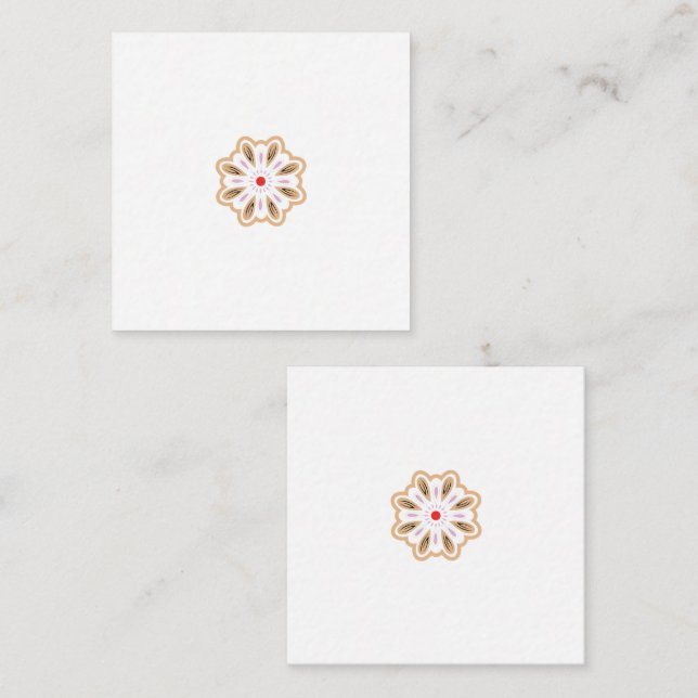 Mandala Blume Art Print | Boho Decor Mitteilungskarte (Vorne/Hinten)