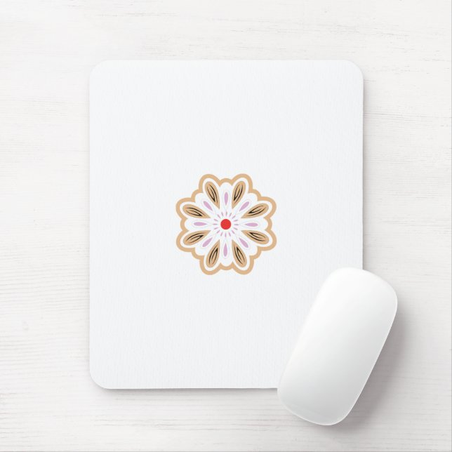 Mandala Blume Art Print | Boho Decor Mousepad (Mit Mouse)