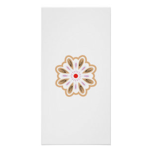 Mandala Blume Art Print   Boho Decor Poster