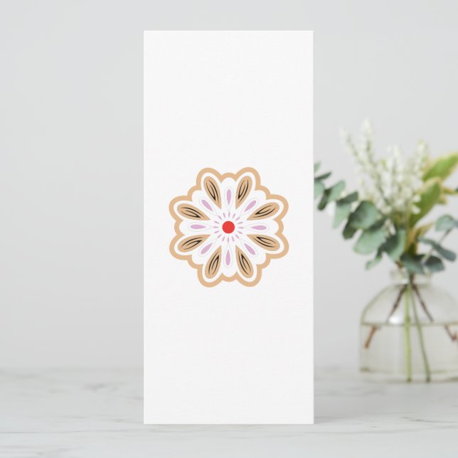 Mandala Blume Art Print | Boho Decor Programm (Stehend Vorderseite)