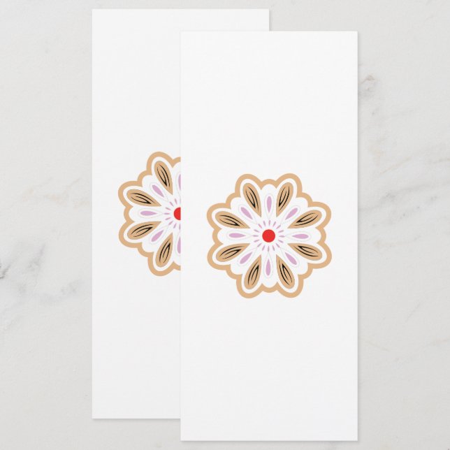 Mandala Blume Art Print | Boho Decor Save The Date (Vorne/Hinten)